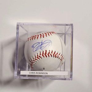 Signed MLB Baseball - Chris Robinson